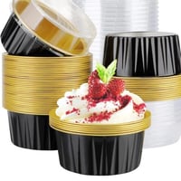 علب قصدير دائري اسود