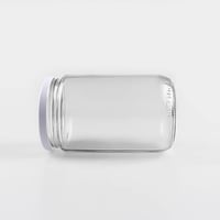 برطمان زجاج غطاء ابيض