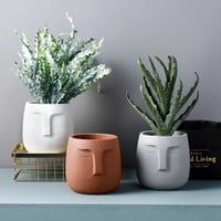 احواض زهور وشموع