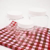 برطمان مربع مقاسات مختلفه