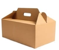 كرتون حامل بيد بني