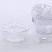 علب اكريلك مع ملعقه