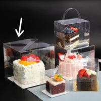 علب كيك بحامل كبيره