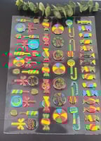 ورق الترانسفير ملون للعيد