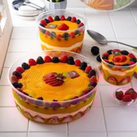 علب بلاستيك كبير دائري بالجمله