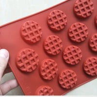 فالب سيلكون وافل دائري ميني