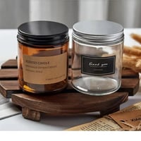 برطمان زجاج بغطاء استيل