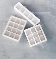 بوكسات مقسمه ابيض مقاسات