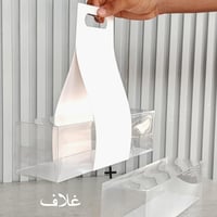 علب طبقتين شفافه بحامل