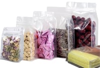 اكياس قهوه متينه شفافه محكمه الاغلاق