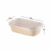 علب طعام مصنوعة من قصب السكر الحجم: 1000 مل التعبئ...