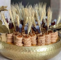 تزيين نبات القمح الميني المجفف