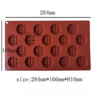 فالب سيلكون وافل دائري ميني