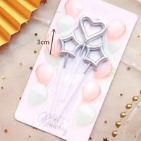 شموع قلب ونجمه