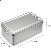 علب حديد معدن بمقبض كبس