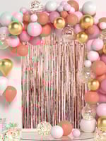 طقم بالونات حفلات كبير - بينك