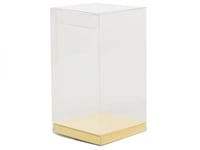 علب توزيعات قاعدة ذهبي وابيض