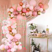 طقم بالونات حفلات كبير - بينك