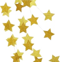 زينة حفلات ورقية ذهبي