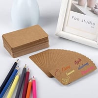 كارت مستطيل ساده بني