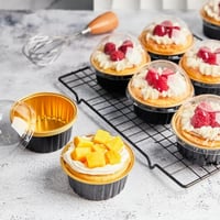 علب قصدير دائري اسود