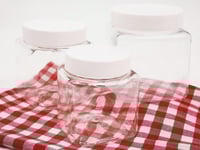 برطمان مربع مقاسات مختلفه