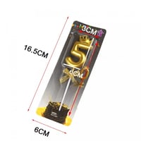 شموع الأرقام بتاج