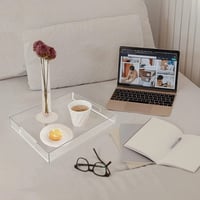 صواني تقديم اكريلك شفافه