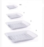 صحون ابيض مستطيل بعده مقاسات