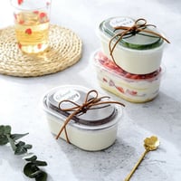 علب بلاستيك شفافه بغطاء منفصل