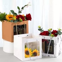 اكياس ورقيه مربعه بنافذه