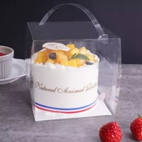 علب شفافه كب كيك