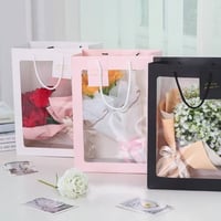 اكياس ابيض بنافذة شفافة