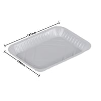 صحون ابيض مستطيل بعده مقاسات