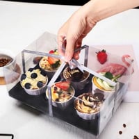 بوكس كب كيك شفافه