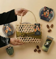 سلة نافع الرمضانية الفاخرة (عجوة + سكري + قهوة + م...