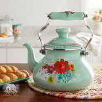 10070 ابريق معدني مورد تركوازي كبير