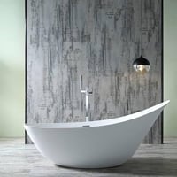 بانيو ديكور ابيض فيركو مقاس VERCO 190X80 cm