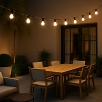 عقد لمبات خارجية 50 متر 40 لمبة