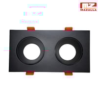 فريم مانع للتوهج مزدوج 3 انش أبيض-رمادي غامق