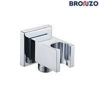 كوع دش مع حامل مخفي كروم BRONZO