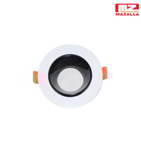 فريم مانع للتوهج 7 سم أبيض-أسود لامع