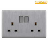 فيش مزدوج 13 امبير بمفتاح 7*14 SVL بيانو