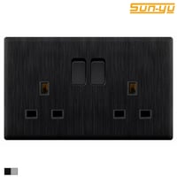 فيش مزدوج 13 امبير بمفتاح 7*14 SVL بيانو