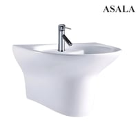 مغسلة أصالة نصف عمود D-030 أبيض