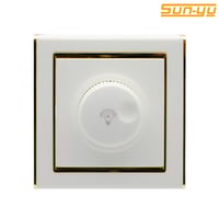 مفتاح دايمر 1000 وات أبيض ذهبي SUNYU8