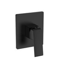 لوحة خلاط شطاف 1 خط مخفي أسود BRONZO