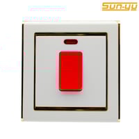 مفتاح مكيف 45 امبير أبيض ذهبي SUNYU8