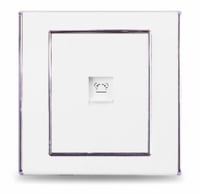 فيش هاتف مفرد أبيض/رمادي 7*7 V3