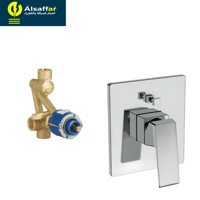 لوحة خلاط دش 2 خط مخفي كروم BRONZO